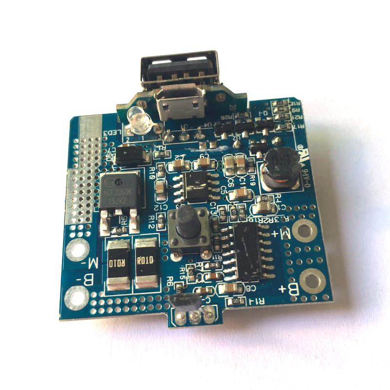 海南便携式果汁机单节3.7V线路板带温控 充电宝 蜂鸣器PCBA电路板开发