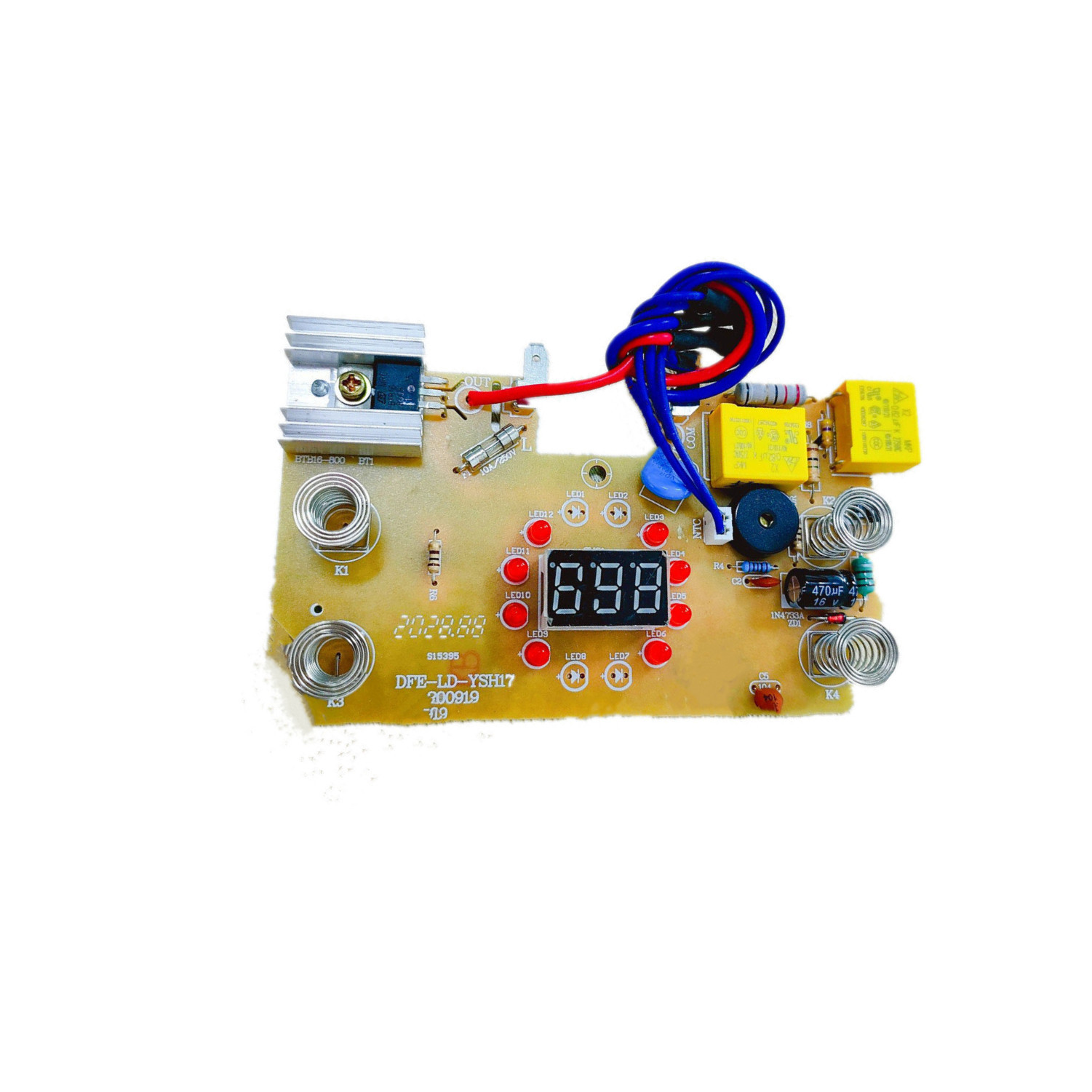海南便捷智能电水壶控制板方案开发设计 养生壶PCBA线路板来图做样